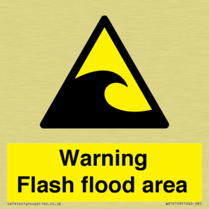 Warning Flash flood area